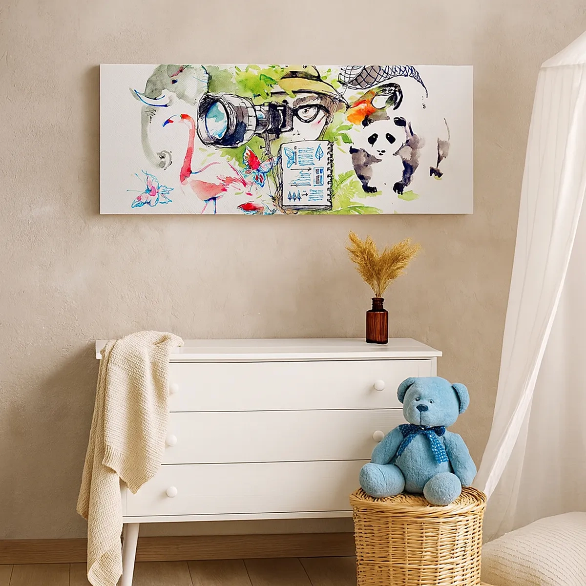 Lærredstryk - Billede på lærred - Gennem en rejsendes linse - 30x30 cm