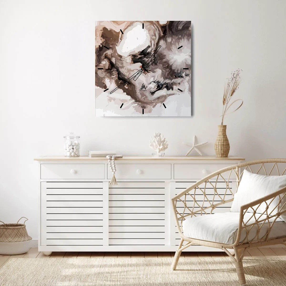 Vægur, Uret - En galakses fødsel - 40x40 cm