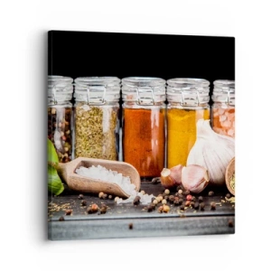 Lærredstryk - Billede på lærred - For at livet kan smages - 30x30 cm