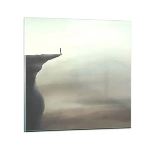 Billede på glas - Opad, selvfølgelig! - 30x30 cm