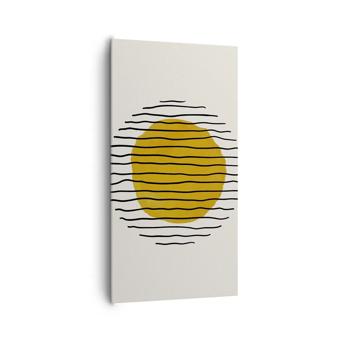 Lærredstryk - Billede på lærred - Abstraktion, der skælver af varme - 65x120 cm