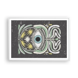 Plakat i hvid ramme - Stammeritualer - 100x70 cm
