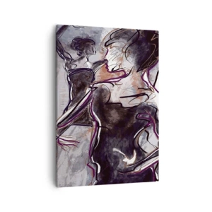 Lærredstryk - Billede på lærred - Opløses i musikken - 50x70 cm