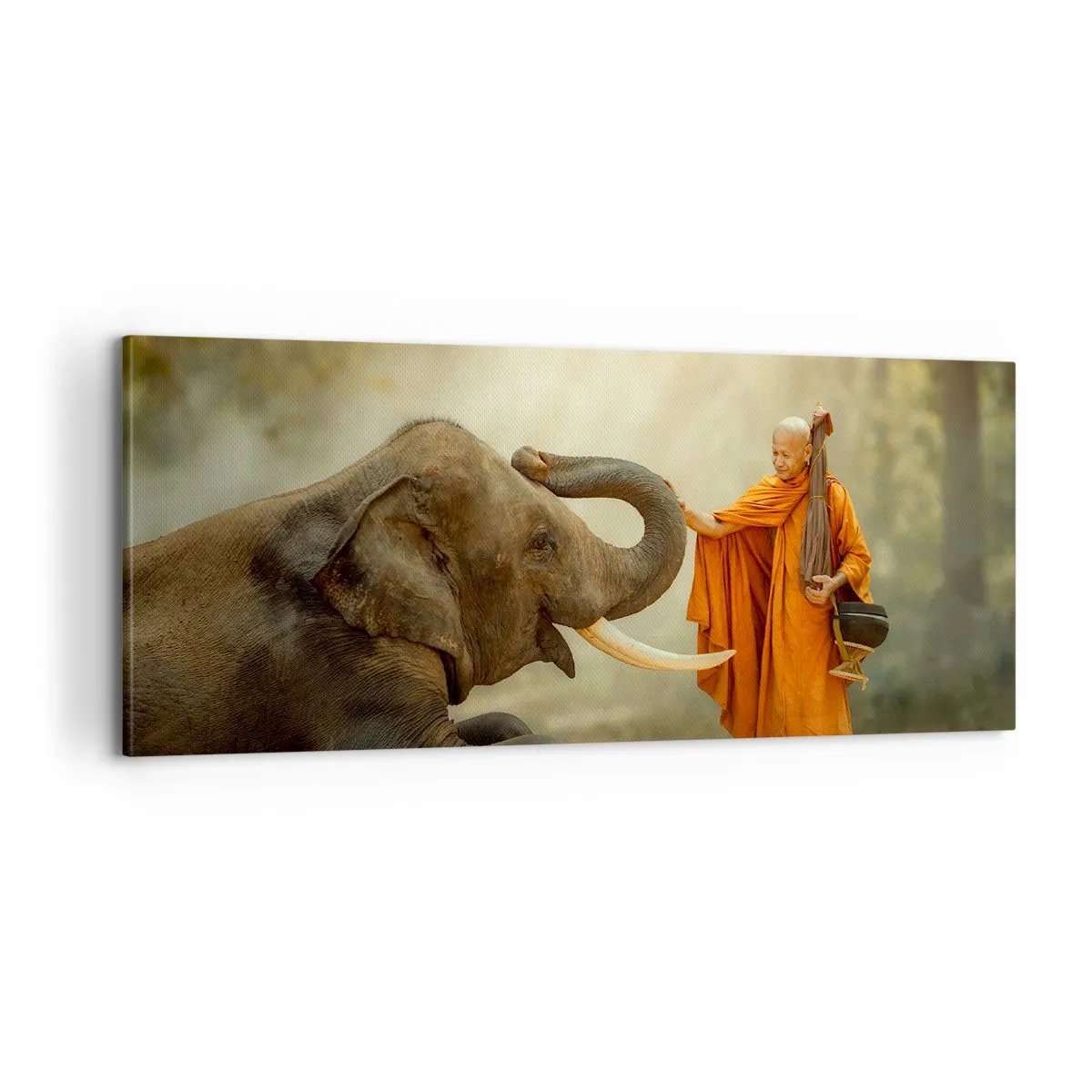 Lærredstryk - Billede på lærred - Møde på ferien - 100x40 cm