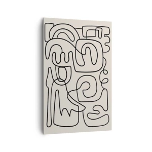 Lærredstryk - Billede på lærred - På sporet - 80x120 cm