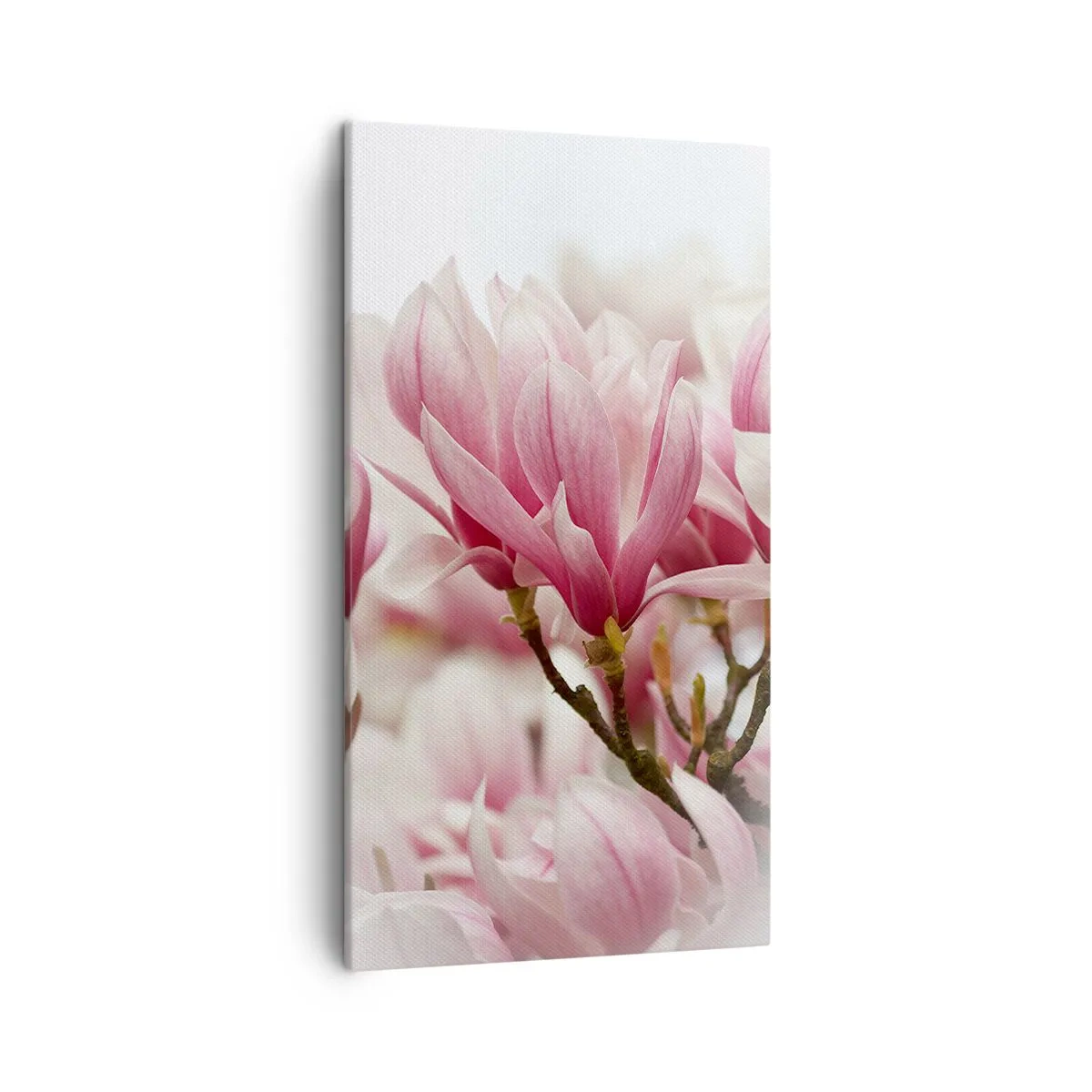 Lærredstryk - Billede på lærred - Forårsblomster - 45x80 cm