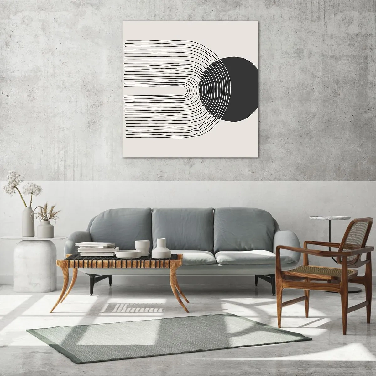 Billede på glas - Rystende og selvsikker - 40x40 cm