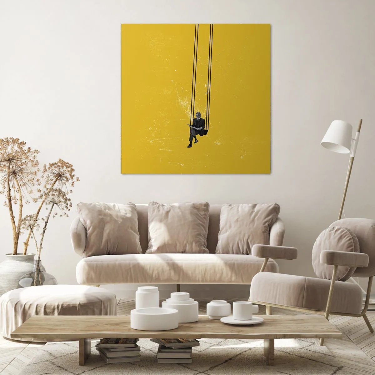 Lærredstryk - Billede på lærred - En dag som alle andre - 60x60 cm