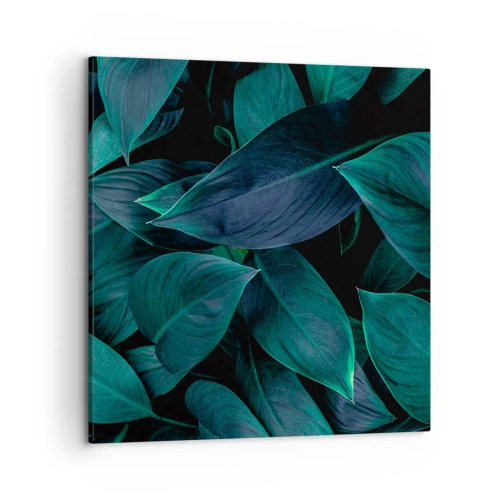 Lærredstryk - Billede på lærred - Grønt i sig selv - 50x50 cm