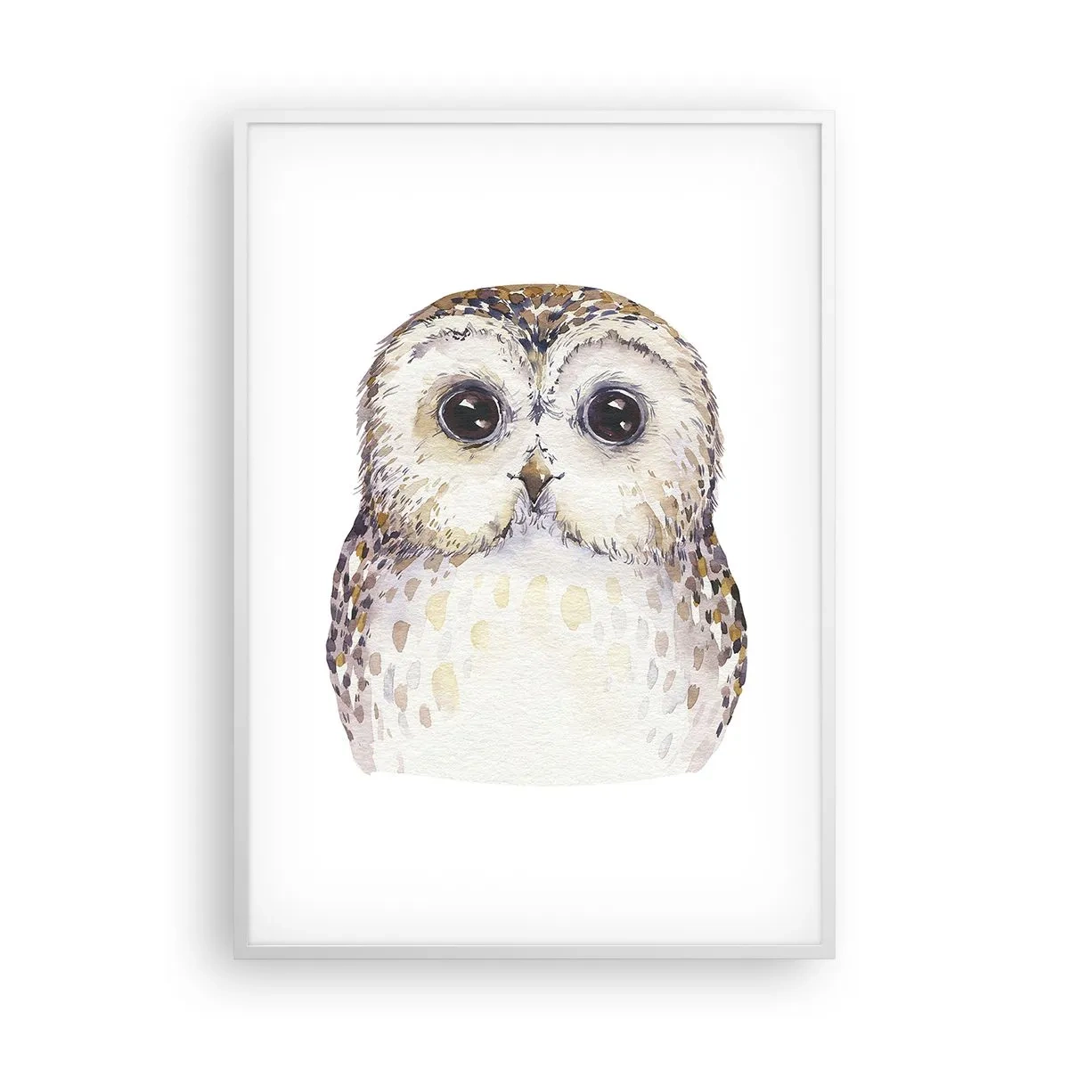 Plakat i hvid ramme - Se mig i øjnene - 70x100 cm