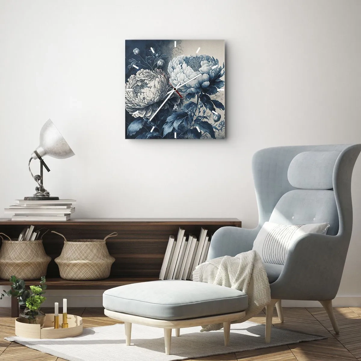 Vægur, Uret - Et godt matchet par - 40x40 cm