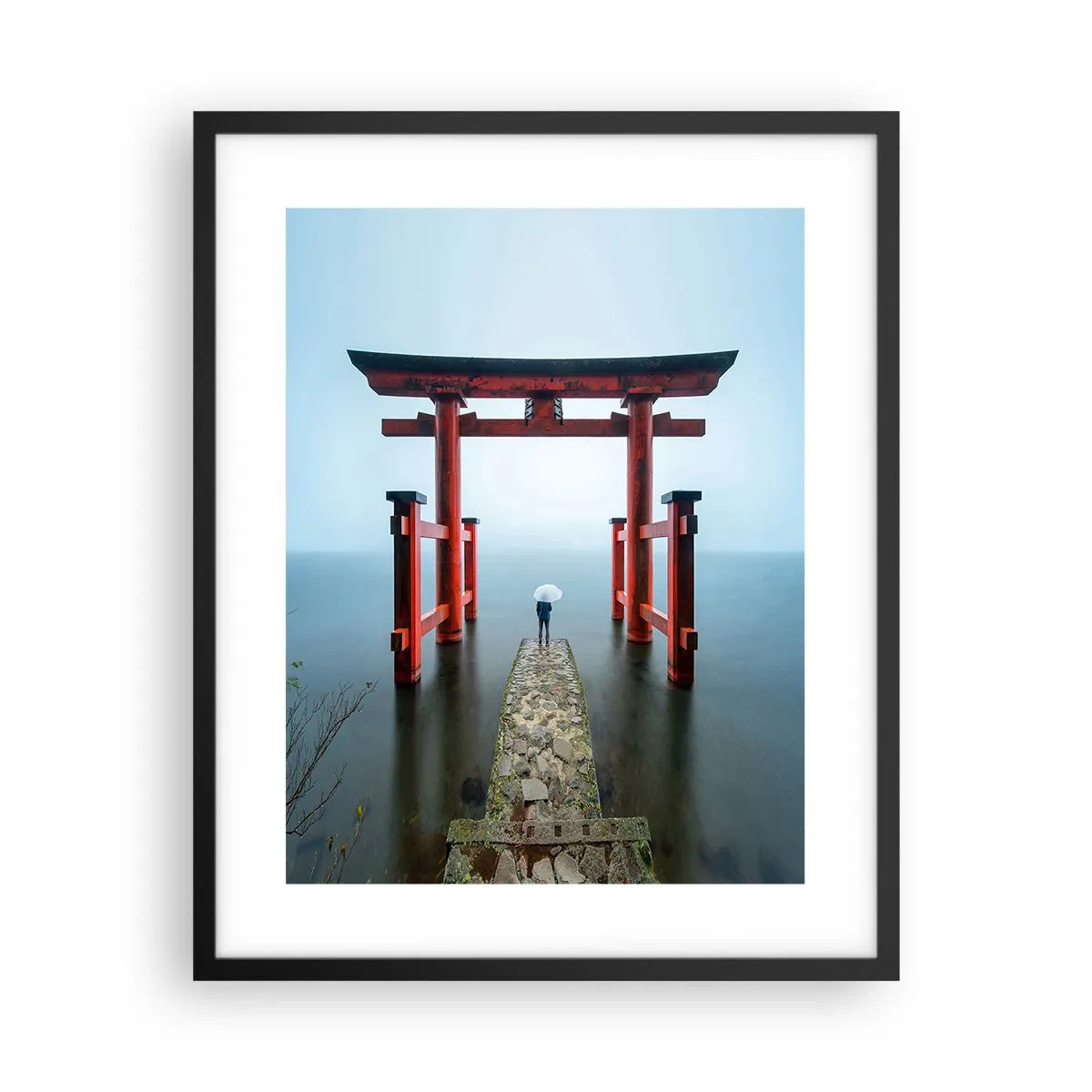 Plakat i sort ramme - Japansk drømmeri - 40x50 cm