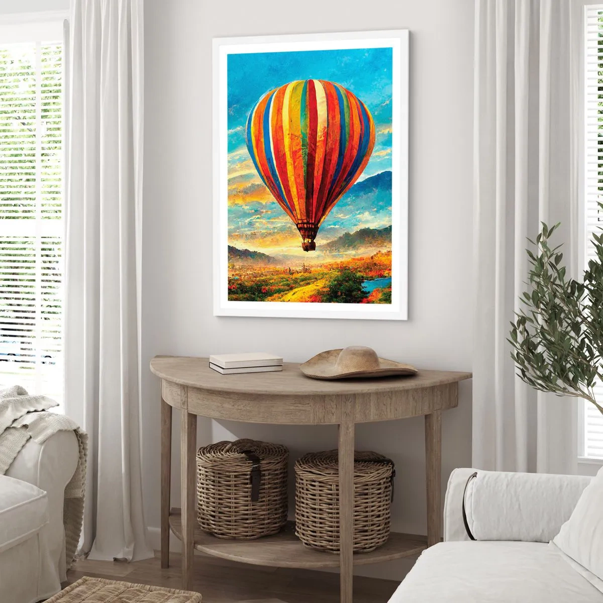 Plakat i hvid ramme - I stilhed kan du se mere - 30x40 cm