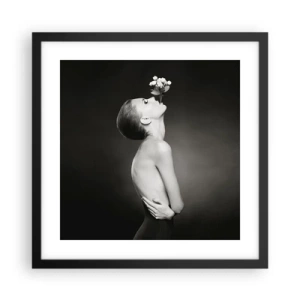 Plakat i sort ramme - Excentrisk elegance - 40x40 cm