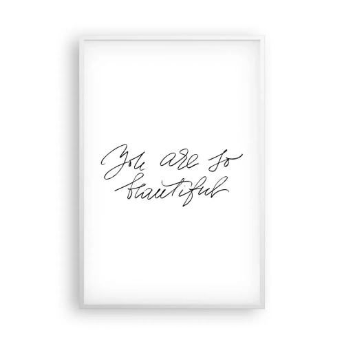 Plakat i hvid ramme - Virkelig, tro... - 61x91 cm