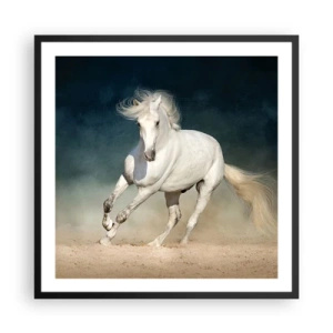 Plakat i sort ramme - Frihed i en ren tilstand - 60x60 cm