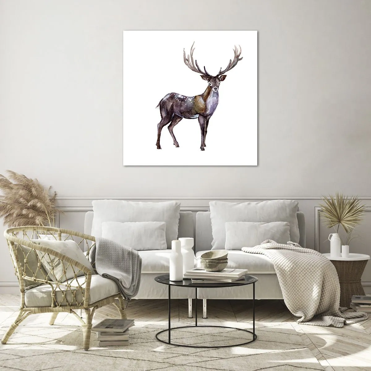 Billede på glas - Kongen af den nordlige ødemark - 60x60 cm