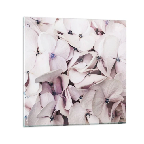 Billede på glas - I en flod af blomster - 60x60 cm