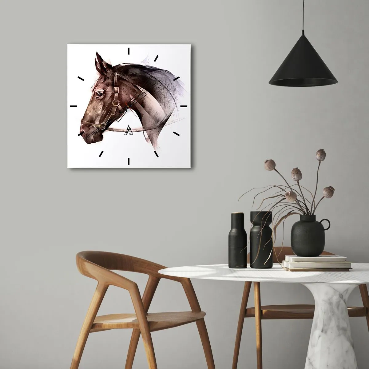 Vægur, Uret - Sikke en charme - 30x30 cm