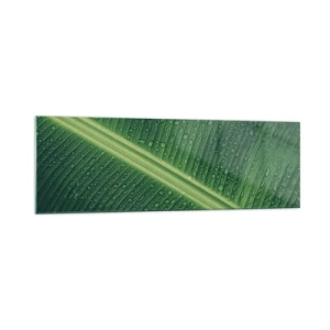 Billede på glas - Grøn struktur - 160x50 cm