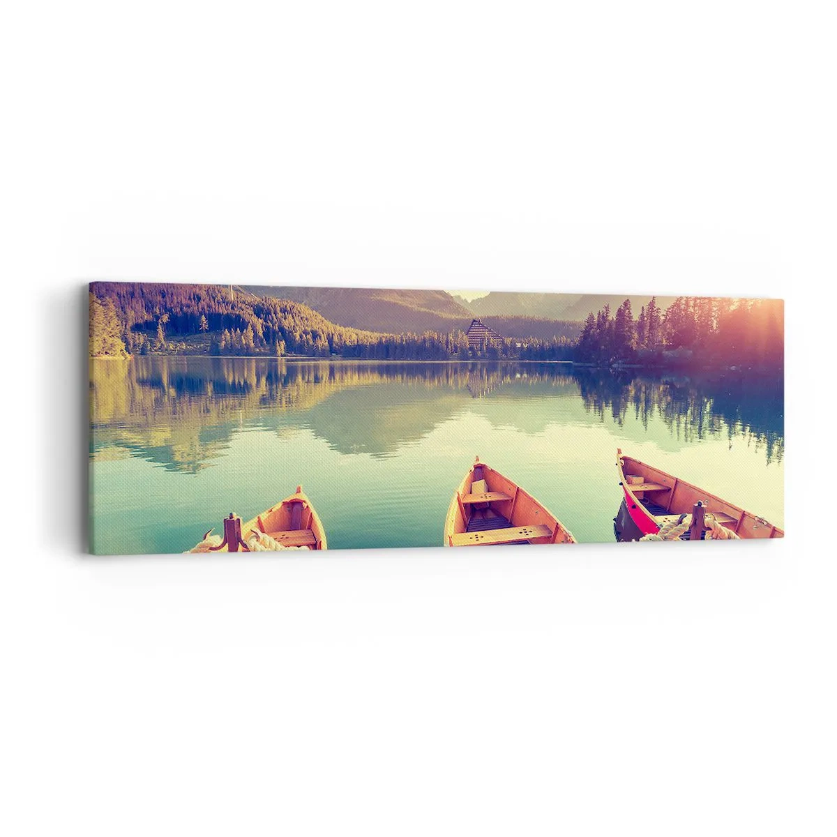 Lærredstryk - Billede på lærred - Lev efter dens love - 90x30 cm