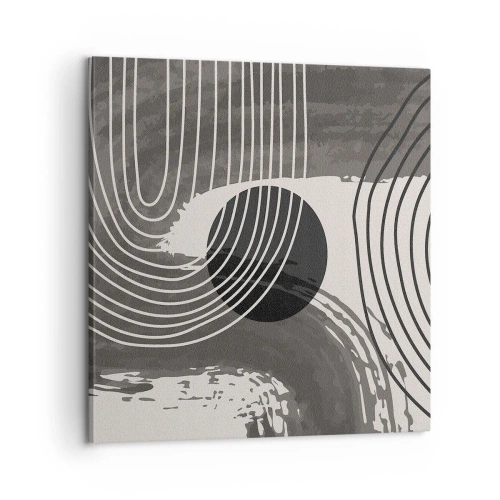 Lærredstryk - Billede på lærred - Oval vinder - 60x60 cm