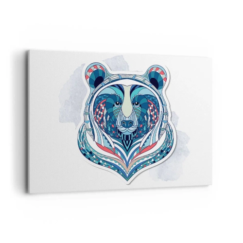 Lærredstryk - Billede på lærred - Eviva Grønland! - 100x70 cm