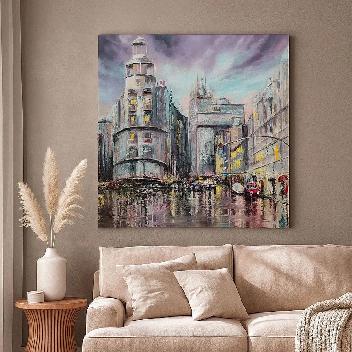 Lærredstryk - Billede på lærred - Det vil blive en vellykket aften - 30x30 cm