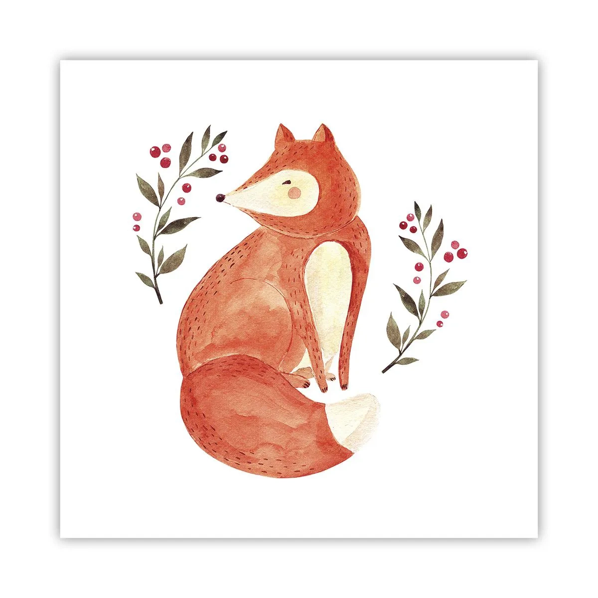 Plakat - Lille rødhåret - 60x60 cm