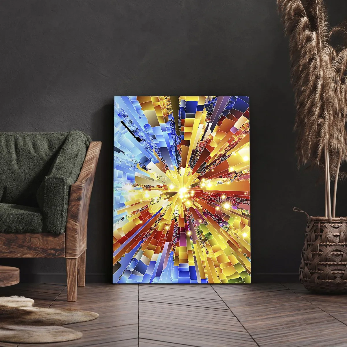 Lærredstryk - Billede på lærred - In medias res - 50x70 cm