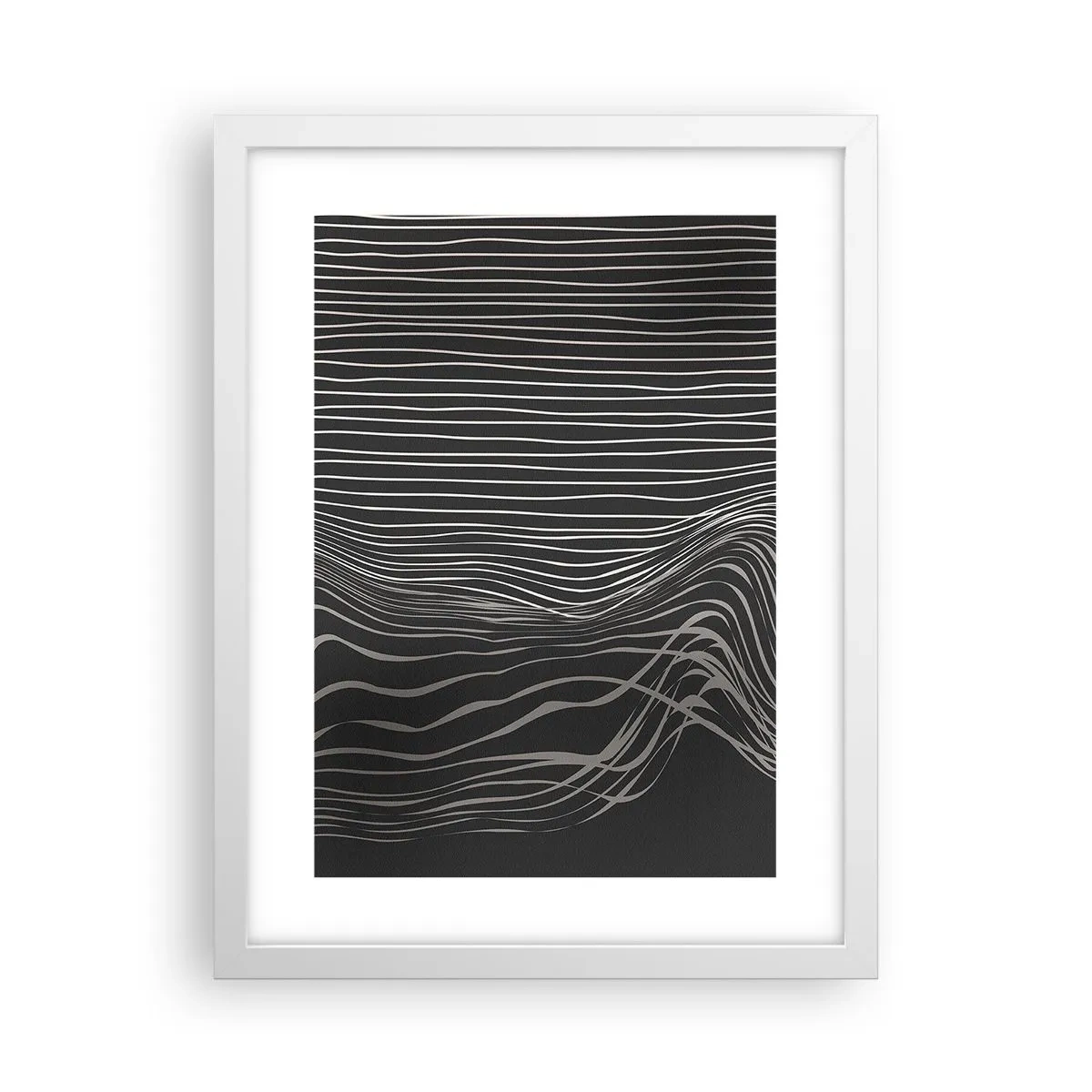 Plakat i hvid ramme - Rytme og accent - 30x40 cm