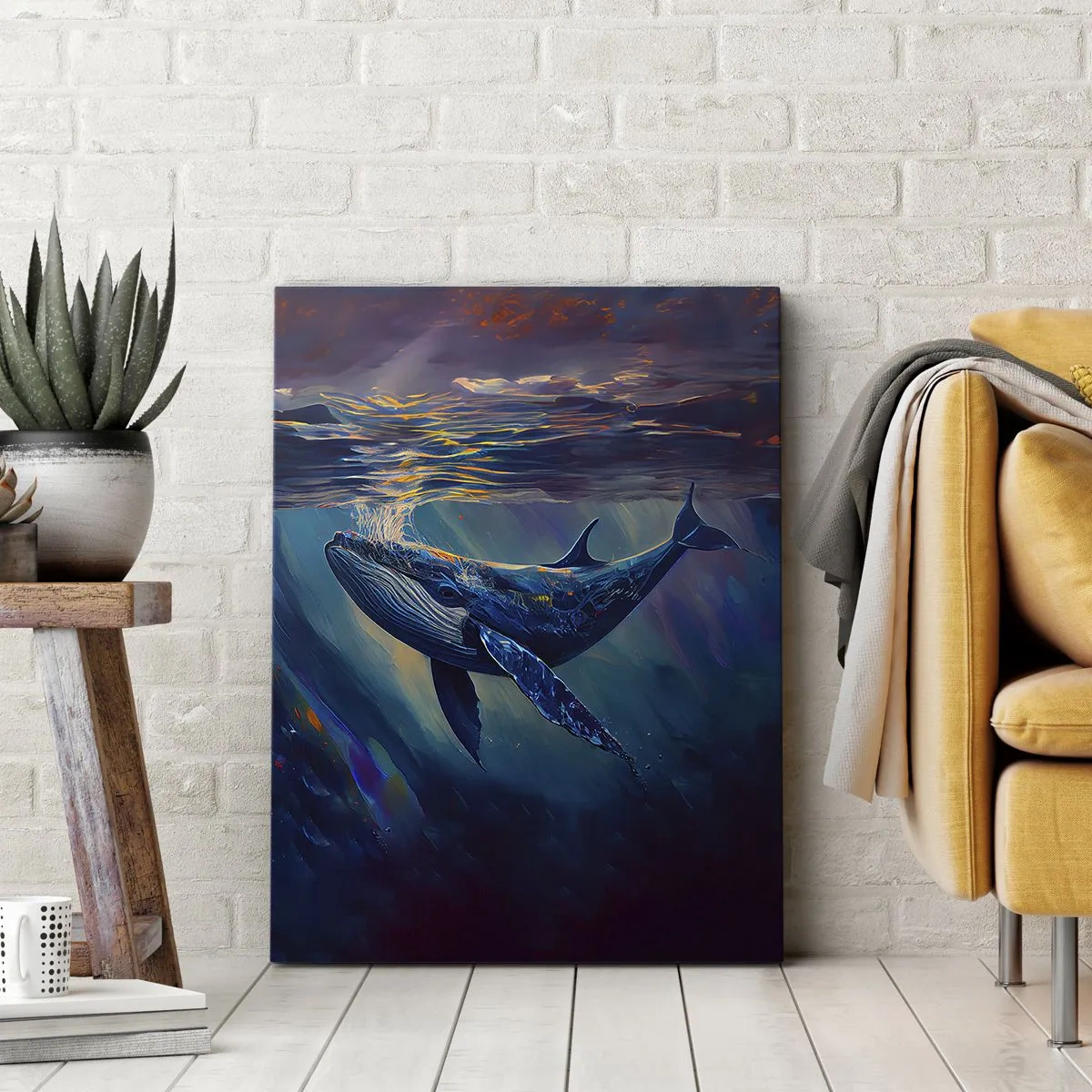 Lærredstryk - Billede på lærred - Velkommen til min verden - 50x70 cm