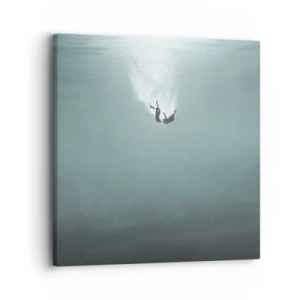 Lærredstryk - Billede på lærred - I havets favntag - 30x30 cm