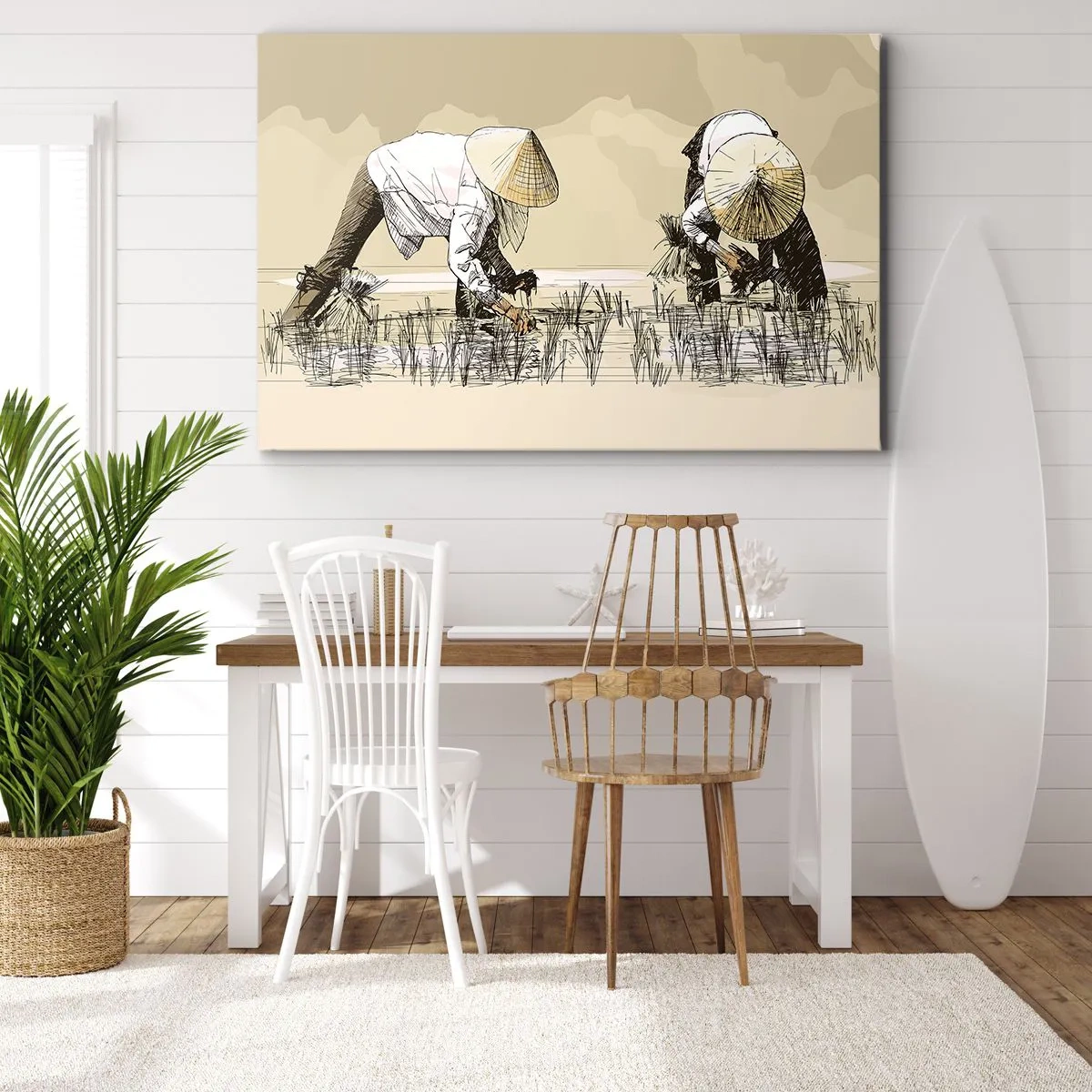 Lærredstryk - Billede på lærred - God høst - 120x80 cm