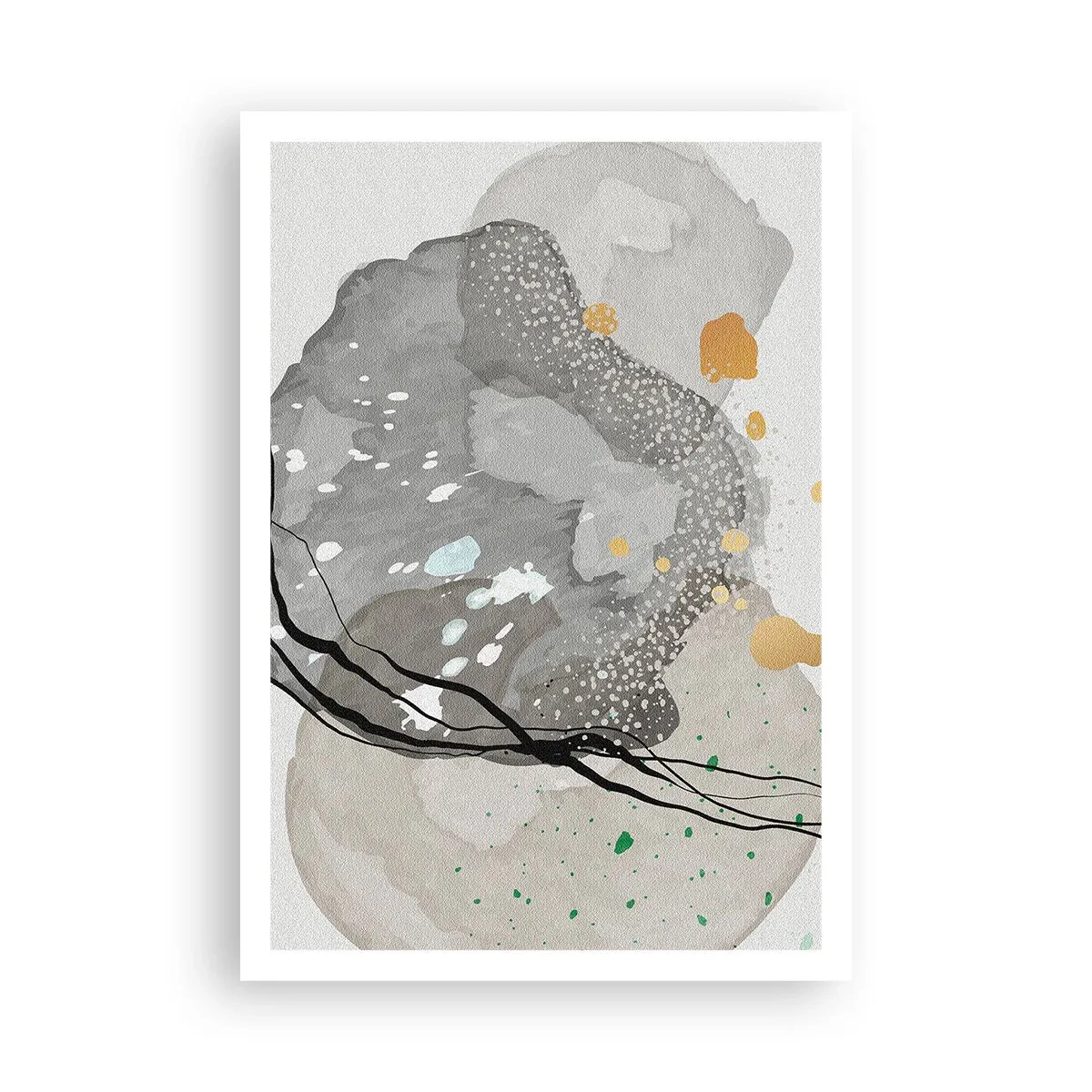 Plakat - Organisk komposition - 70x100 cm