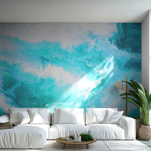 Fototapet Premium Canvas - I kernen af elementet - Abstraktion, Stykke, Moderne mønster - 450x315 cm