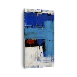 Lærredstryk - Billede på lærred - Det blås hemmelighed - 45x80 cm