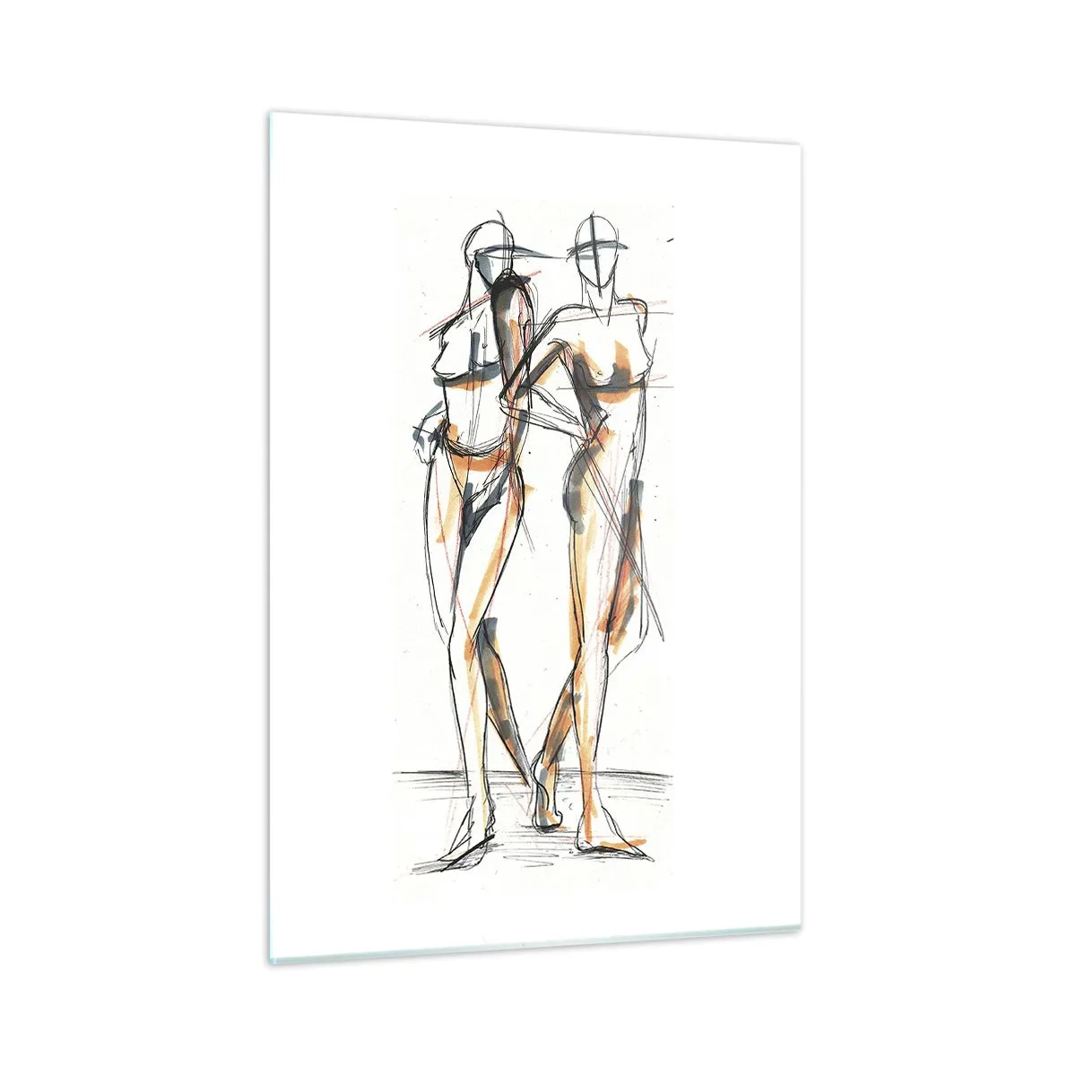 Billede på glas - En undersøgelse af charme - 50x70 cm
