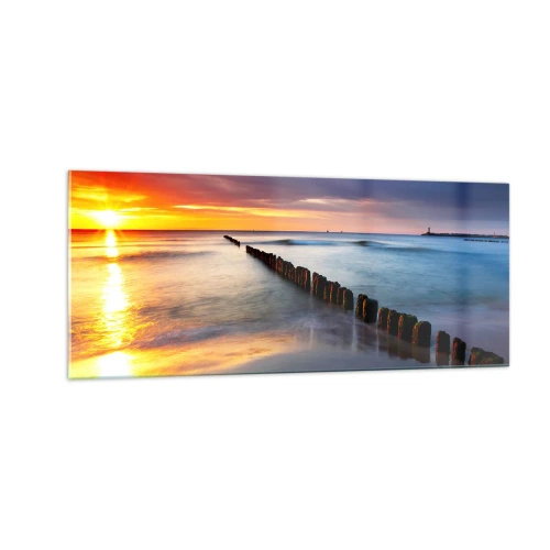 Billede på glas - Lyt til stilheden - 100x40 cm