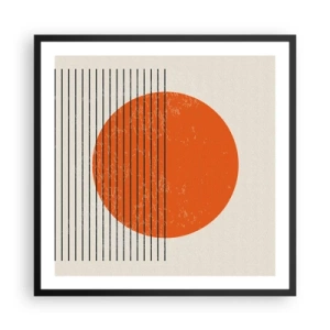 Plakat i sort ramme - Altid solen - 60x60 cm