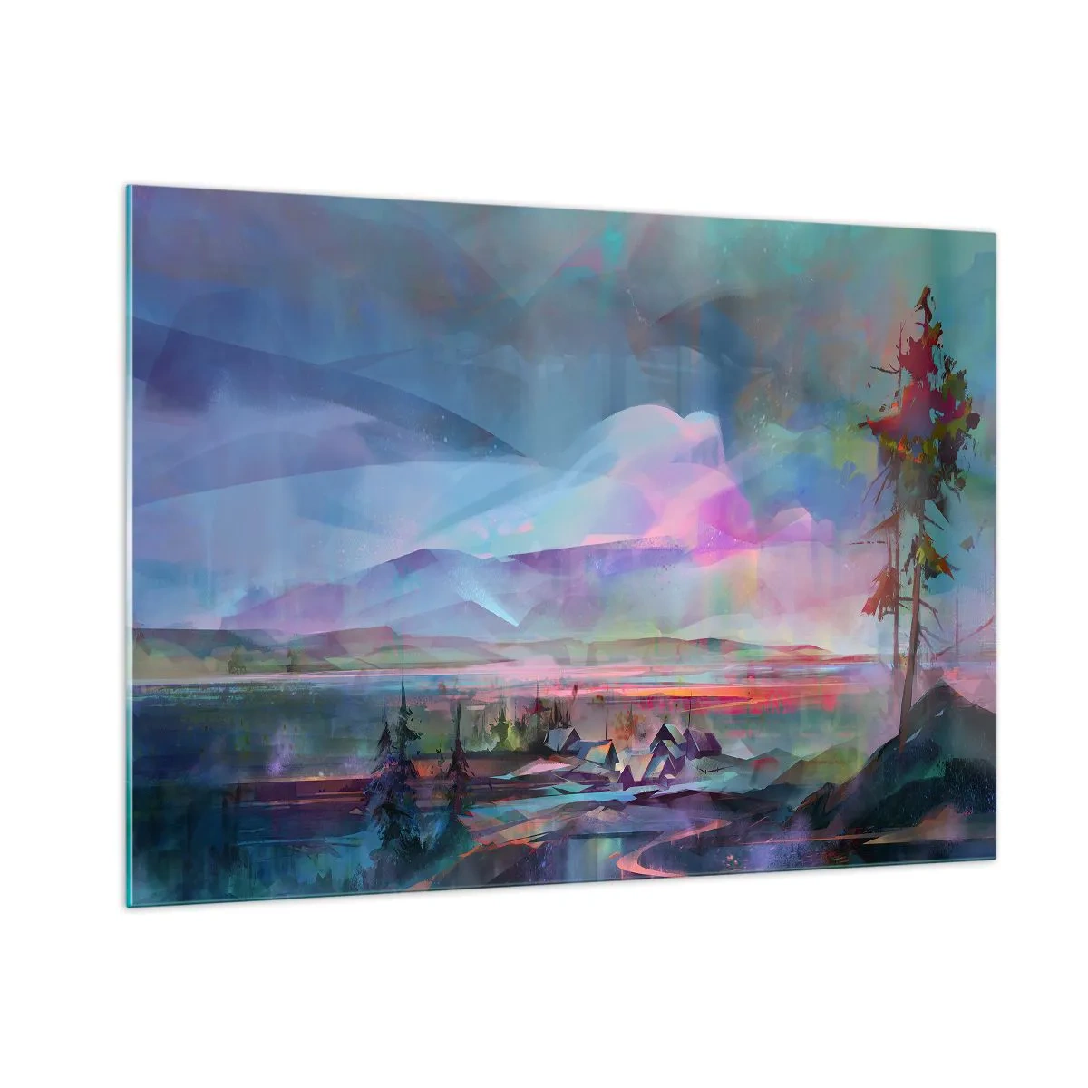 Billede på glas - Under en venlig himmel - 100x70 cm