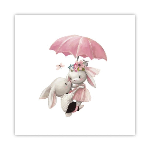 Plakat - Det er kærlighed - 50x50 cm