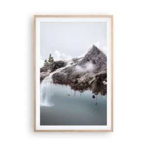 Plakat i ramme af lyst egetræ - Set gennem en surrealists øjne - 61x91 cm