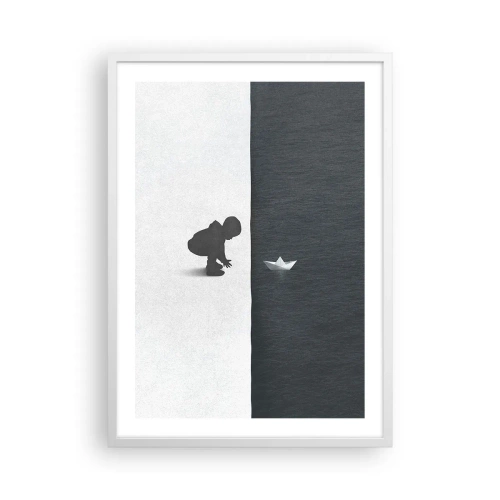 Plakat i hvid ramme - Stor ekspedition - 50x70 cm