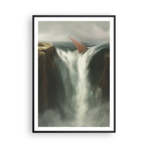 Plakat i sort ramme - Livets advarsler - 70x100 cm