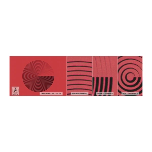 Prøve Fototapet Premium Canvas - Cirkulær bevægelse - Minimalisme, Hjul, Linjer - 100x30 cm