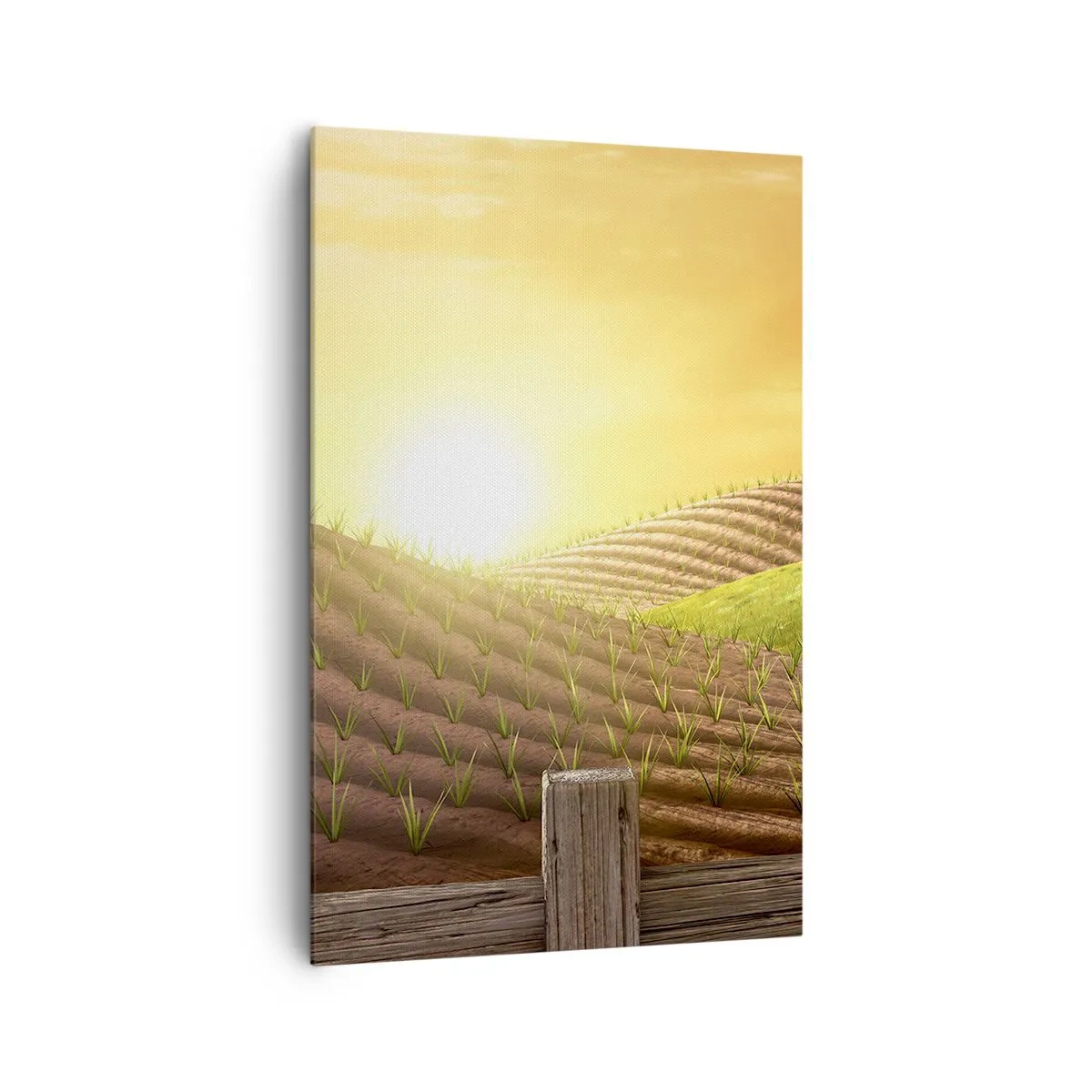 Lærredstryk - Billede på lærred - En gård som et eventyr - 80x120 cm