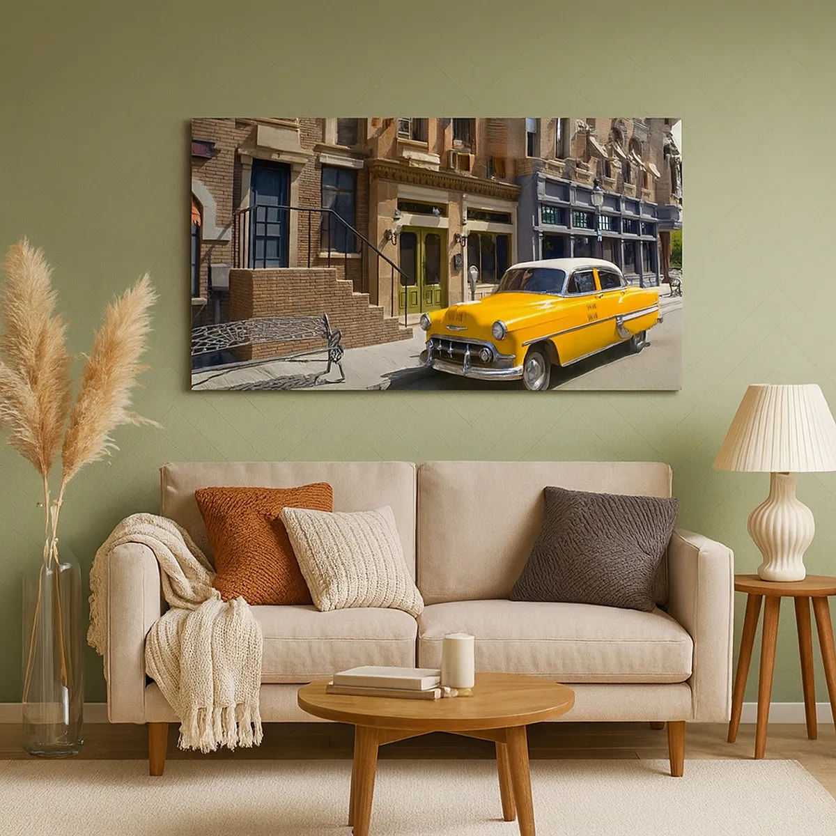 Lærredstryk - Billede på lærred - Der var engang i Amerika - 30x30 cm