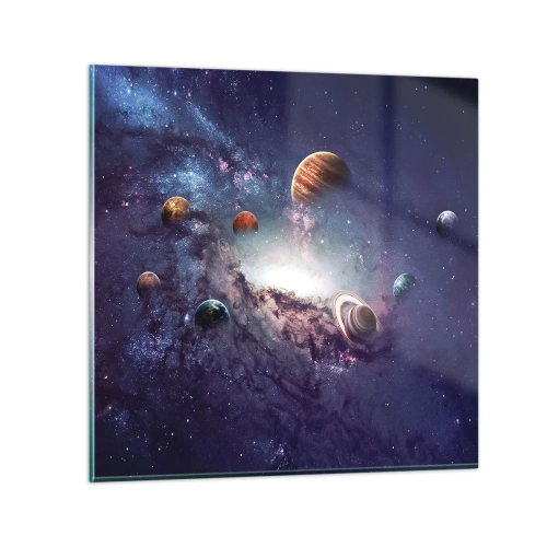 Billede på glas - Systemet med soldans - 30x30 cm