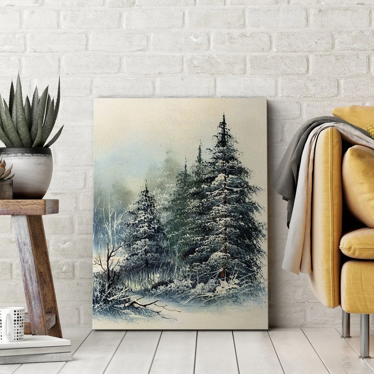 Lærredstryk - Billede på lærred - Klar til jul - 50x70 cm